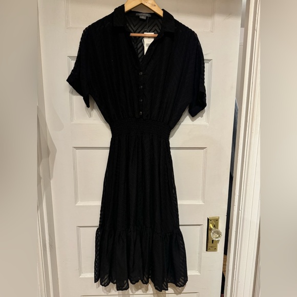 SUZY SHIER TEXTURED FLOUNCE DRESS - Picture 2 of 6